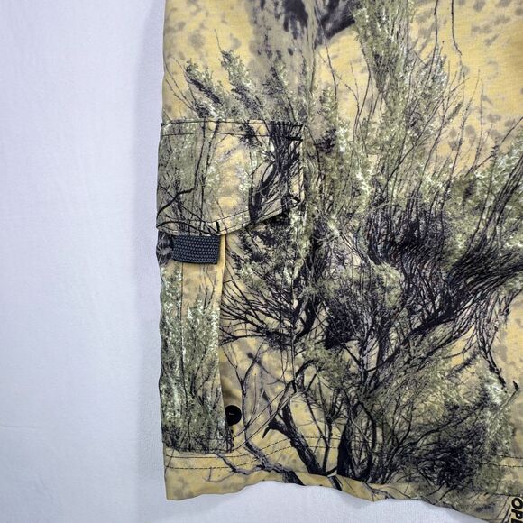 Cabelas Mens Camouflage Cargo Shorts With Adjustable Belt &‎ Pockets XL Camo - Picture 8 of 11